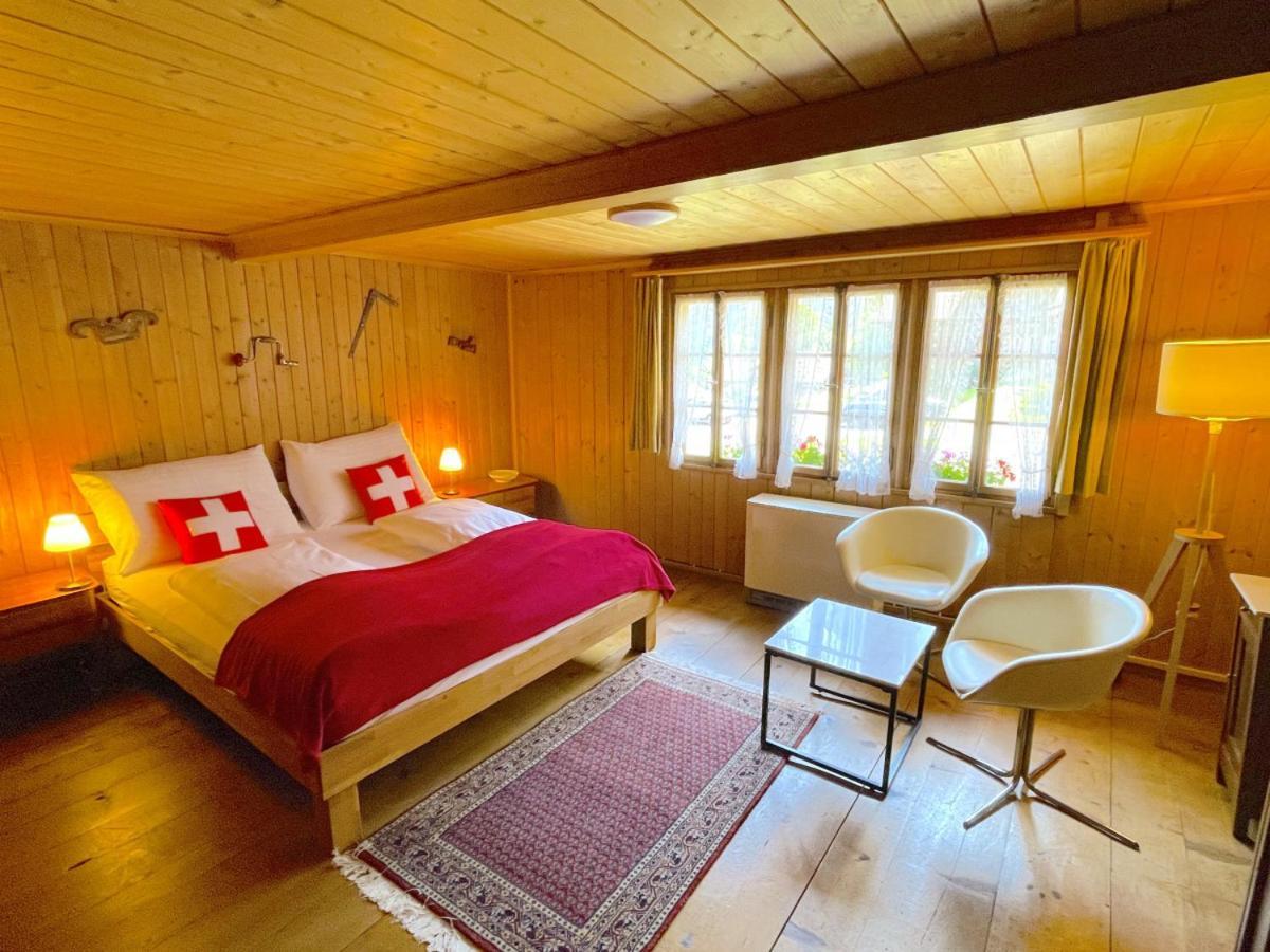 Swisshut Stunning Views Alps Lake - Chalet Erli Därligen Exteriör bild