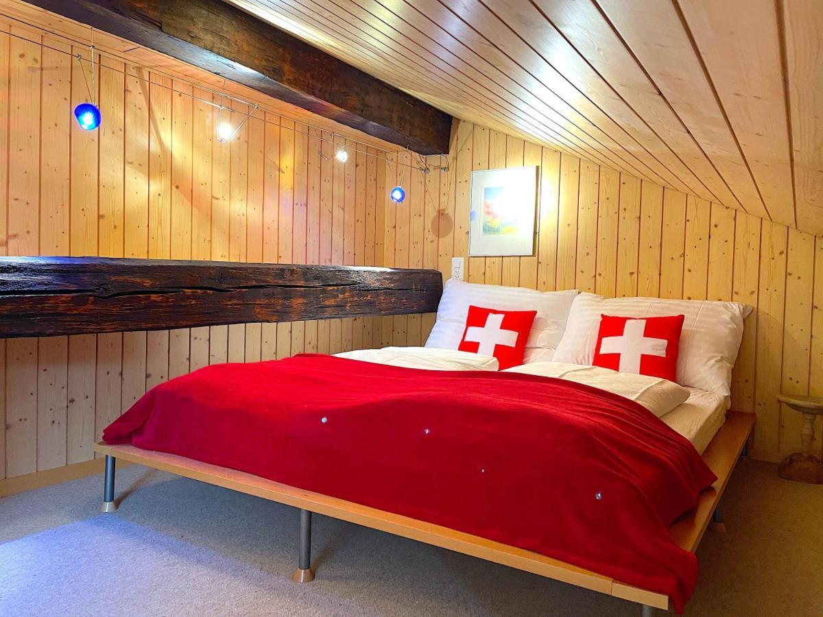 Swisshut Stunning Views Alps Lake - Chalet Erli Därligen Exteriör bild
